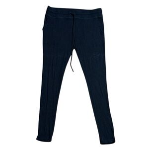 Beyond yoga women’s medium your line midi ribbed sweatpants black soft